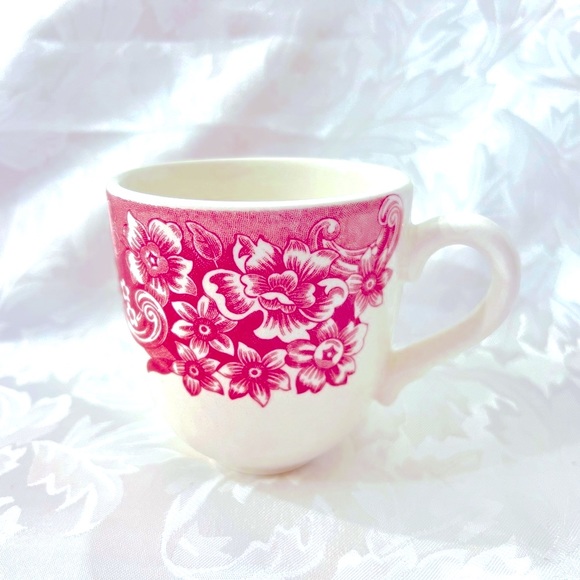 15 PC Set Staffordshire England Red engraving Dinner set (15). - Picture 3 of 5